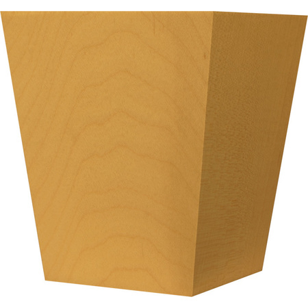 OSBORNE WOOD PRODUCTS 4 1/2 x 3 1/2 Tapered Square Foot in Red Oak 4081O